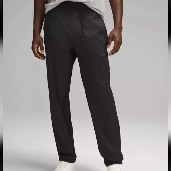 Lululemon Twill Classic-Fit Pants Lightweight Black Size Large - Picture 1 of 16